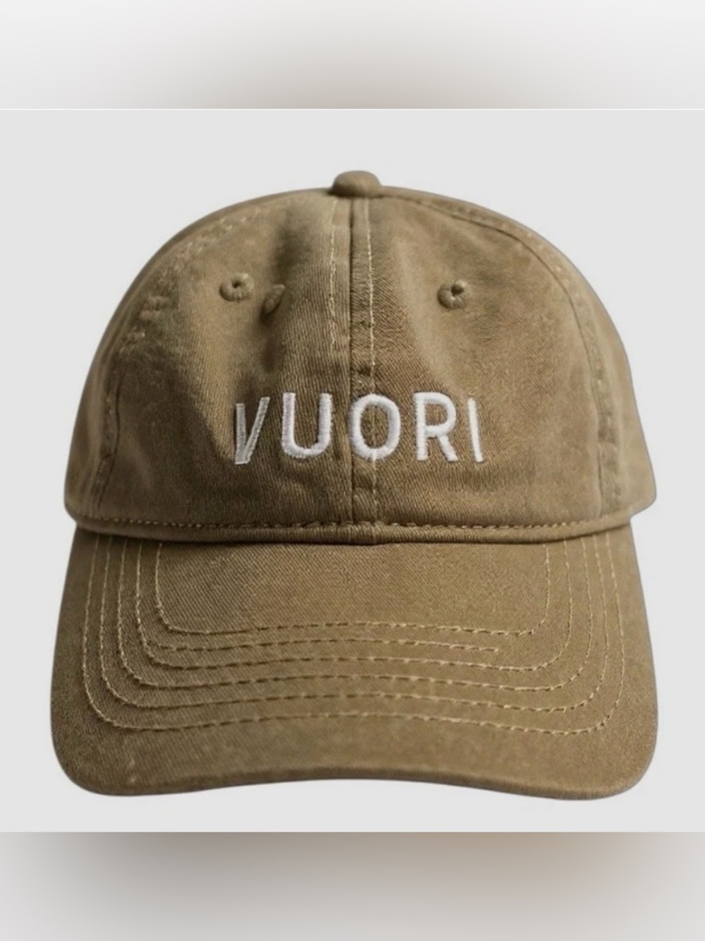 Vuori Logo Baseball Cap - Olive Green